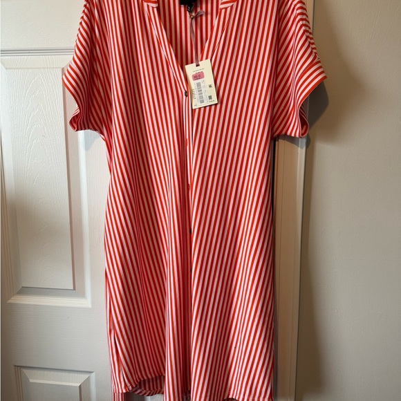 NWT women’s reddish-orange knit dress. Size XL - Picture 3 of 3